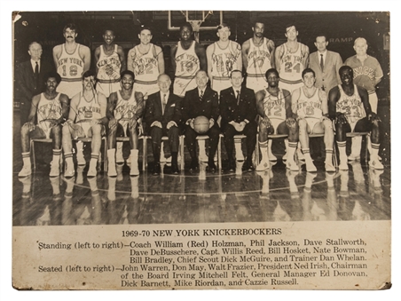 1969-70 Champion New York Knicks Oversize Display